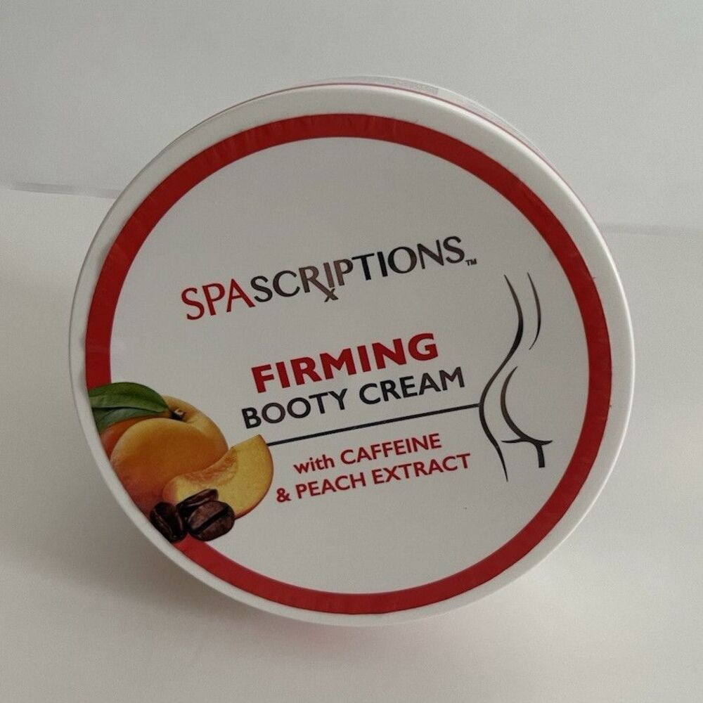 SpaScriptions Firming Booty Body Cream Moisturizer w/ Caffeine & Peach Extract